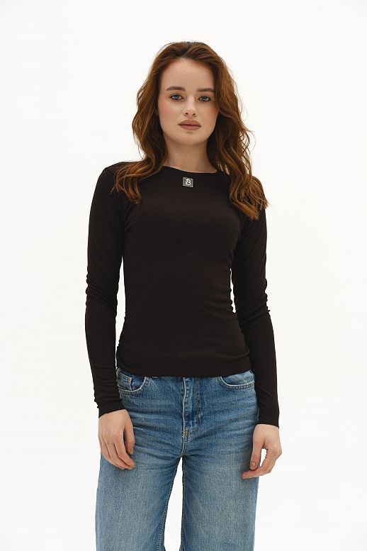 Longsleeve czekoladowy