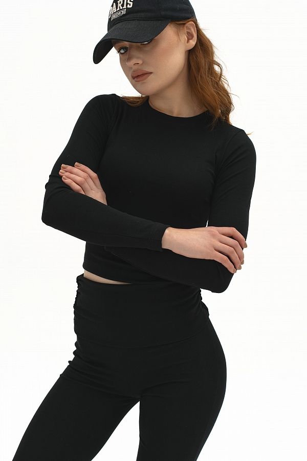 Garnitur bluzka i spodnie czarny garn17/12 #RU#  garn17/12 № 1