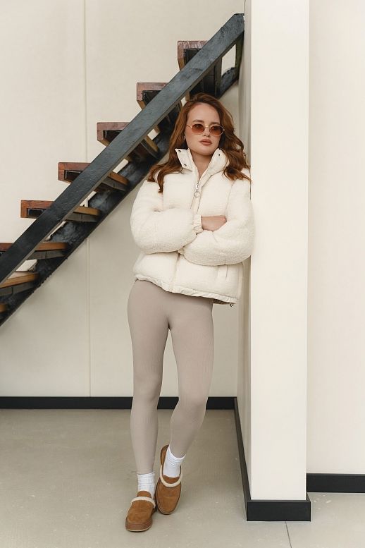 Kurtka Teddy mleczna - №2