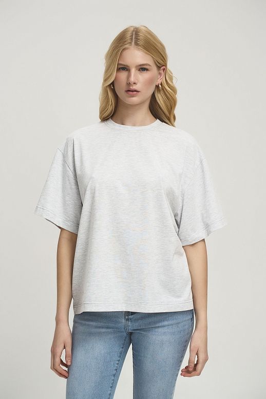 Koszulka z dżetami MBocharova szary melanrz