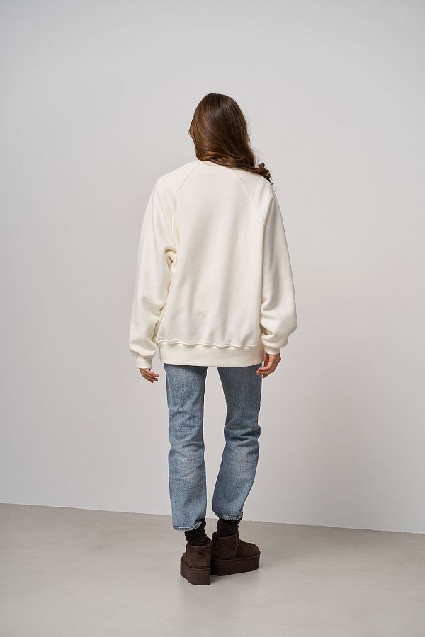 Bluza z nadrukiem mleczna SV01/5 #RU#  SV01/5 № 3