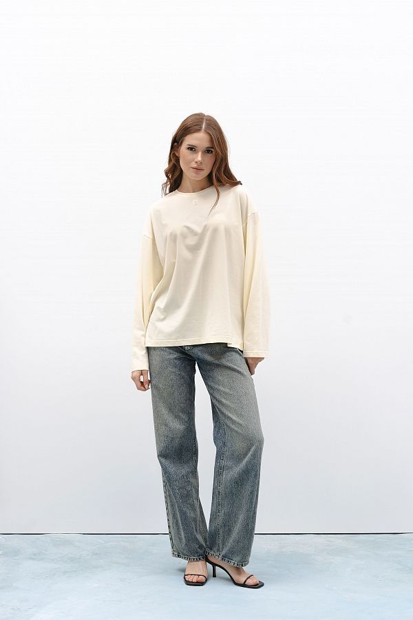 Lonsleeve żółty oversize long05/6 № 2
