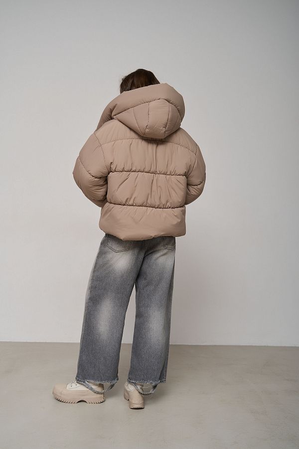 Kurtka przycięta z zamkiem kapucinowa KR01105 № 3