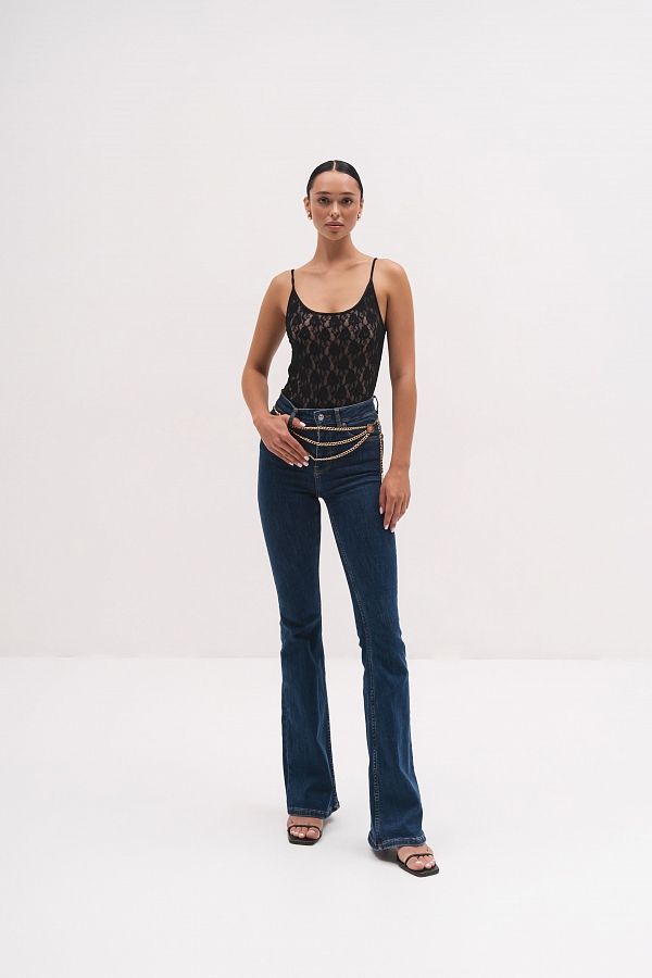 T-shirt czarny z koronką top01/09 #RU#  top01/09 № 1