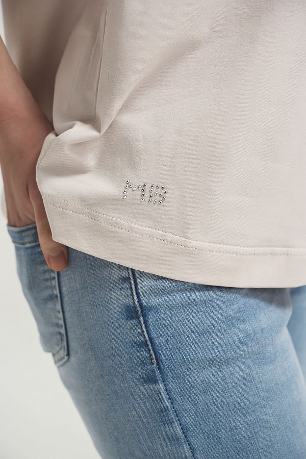 Koszulka z dżetami MBocharova beżowa dzet17/06 #RU#  dzet17/06 № 3