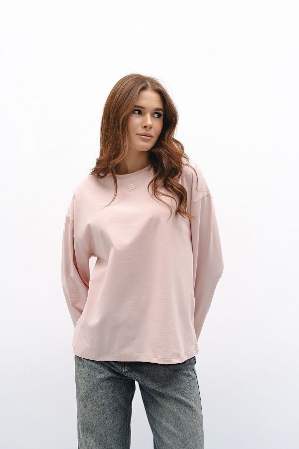 Longsleeve różowy oversize long05/5 № 1