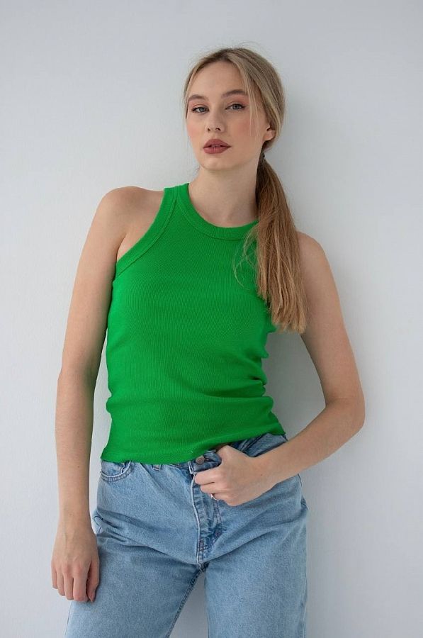 T-shirt zielony MA4113/10 #RU# Blizna na koszulce jest jasnozielona MA4113/10 № 1