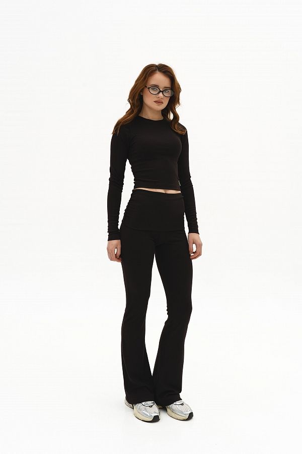 Garnitur bluzka i spodnie czekoladowy garn17/10 #RU#  garn17/10 № 2