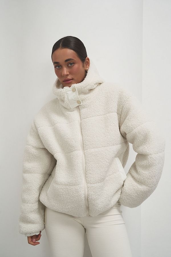 Kurtka Teddy mleczna 10016-007 № 1