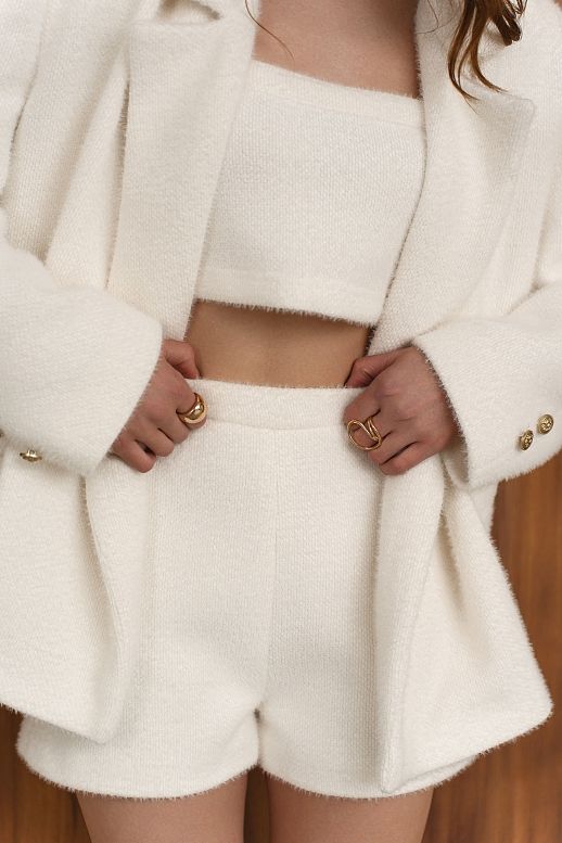 Szorty mleczne z alpaką