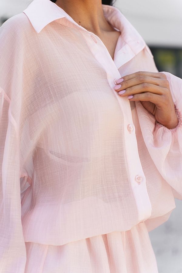 Różowy garnitur z organzy organz01/07 #RU#  organz01/07 № 3