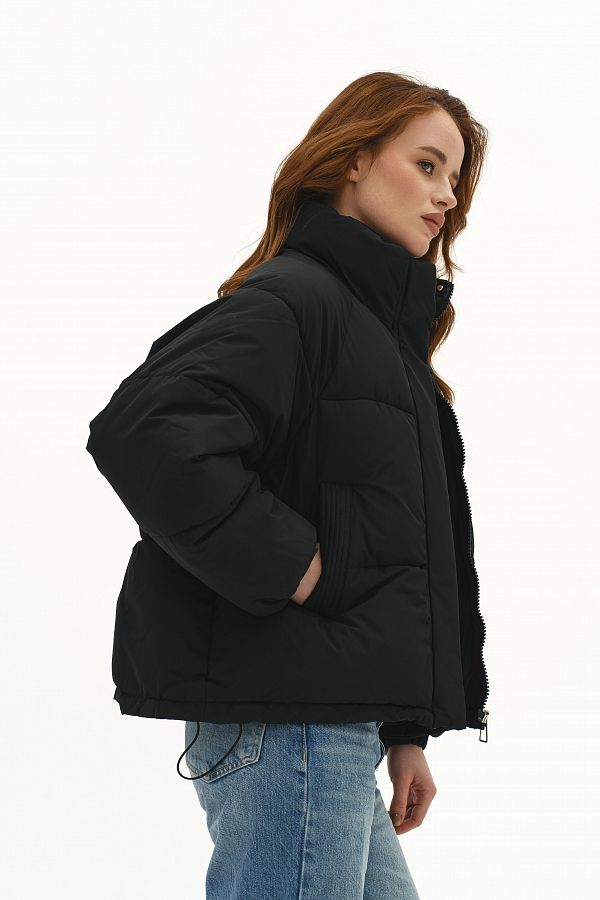 Kurtka puchowa czarna 240910/2 № 4