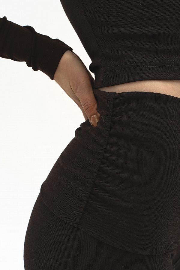 Garnitur bluzka i spodnie czekoladowy garn17/10 #RU#  garn17/10 № 5