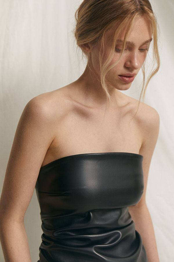 Gorset z ekoskóry czarny KR0124/2 #RU#  KR0124/2 № 2