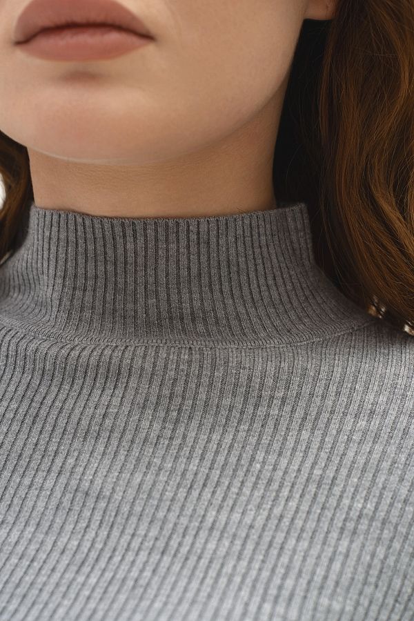 Bluzka dopasowana szara blu20/10 № 4