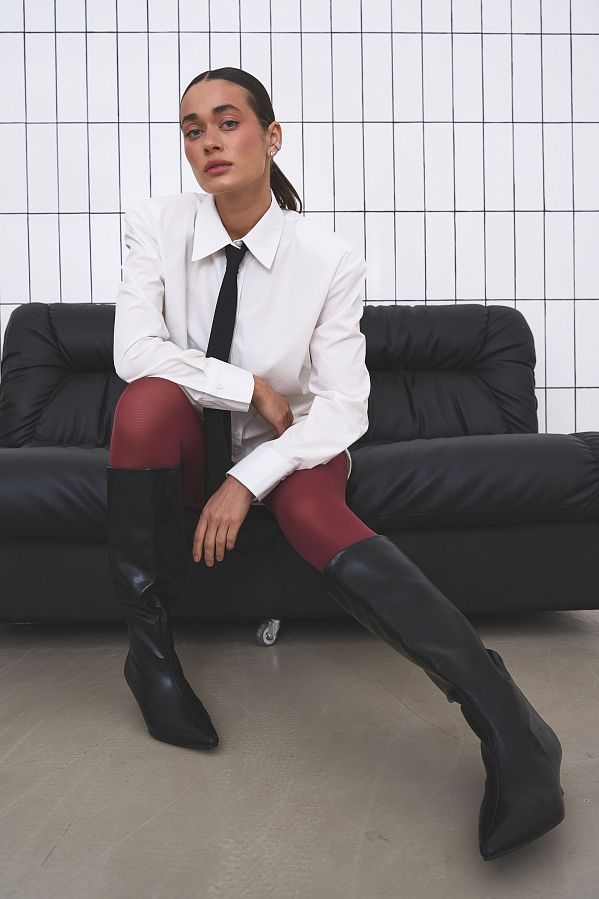 Bawełniana koszula z poduszkami biała kosz11/04 #RU#  kosz11/04 № 2