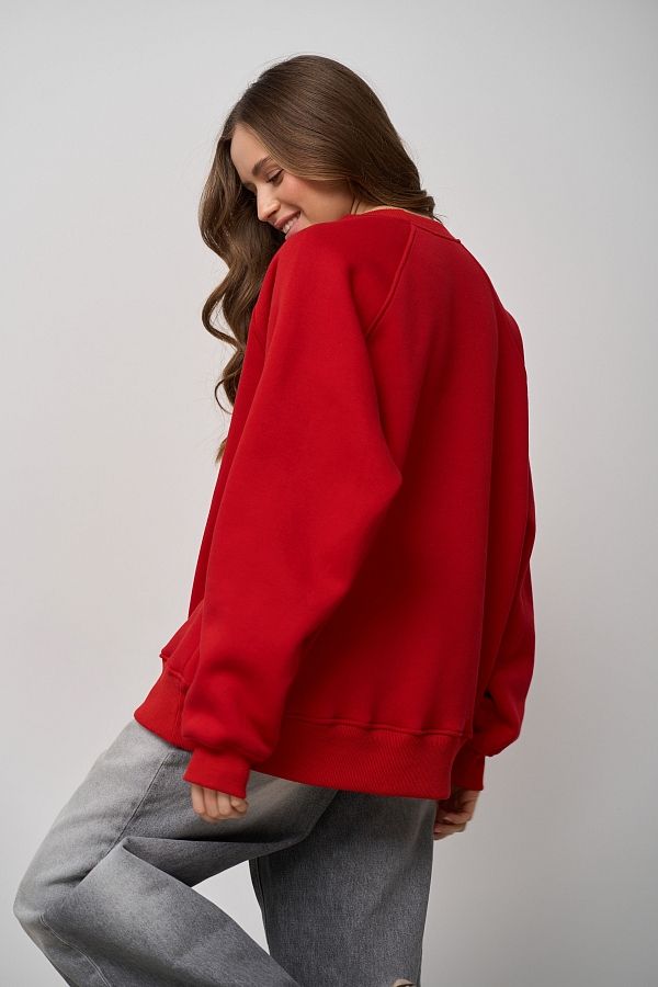 Bluza z nadrukiem czerwona SV01/2 #RU#  SV01/2 № 2