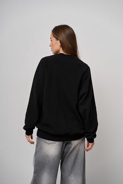 Bluza z nadrukiem czarna
