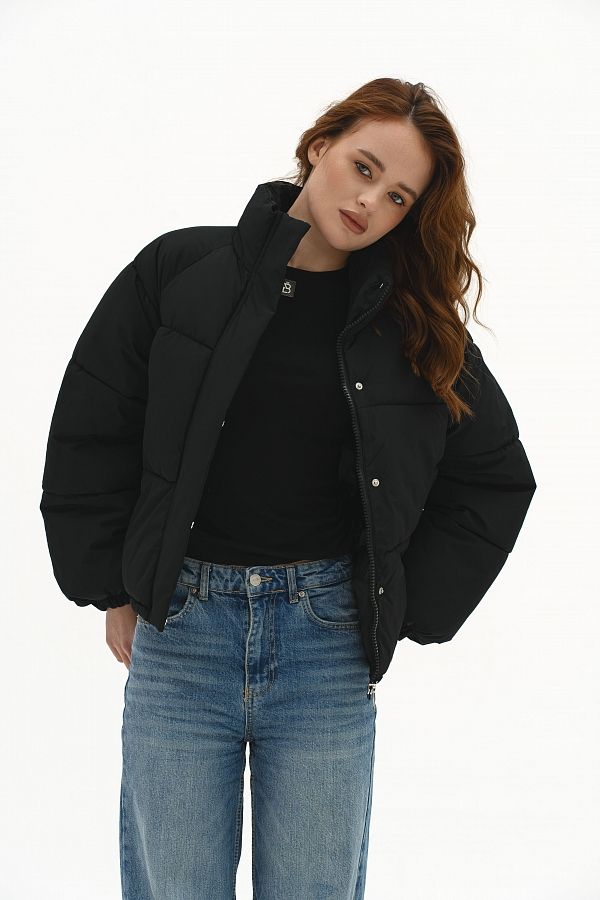 Kurtka puchowa czarna 240910/2 № 2