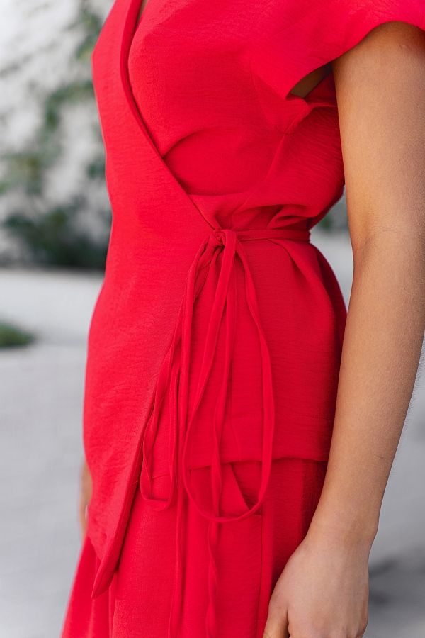 Garnitur koszula i spodnie czerwony czerw02/07 #RU#  czerw02/07 № 5